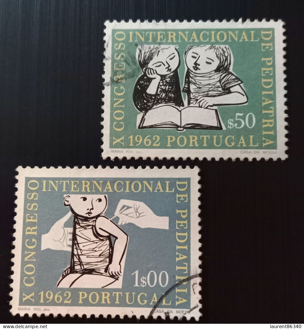 Portugal 1962 Pediatric Congress Modèle: Maria Keil X 2 Used - Used Stamps