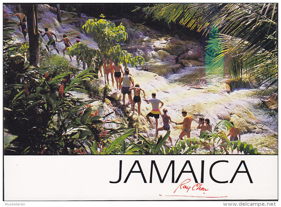 Jamaica PPC Roy Chen  - Dunn's River Falls Ocho Rios, St Ann PC-104 (2 Scans) - Jamaïque