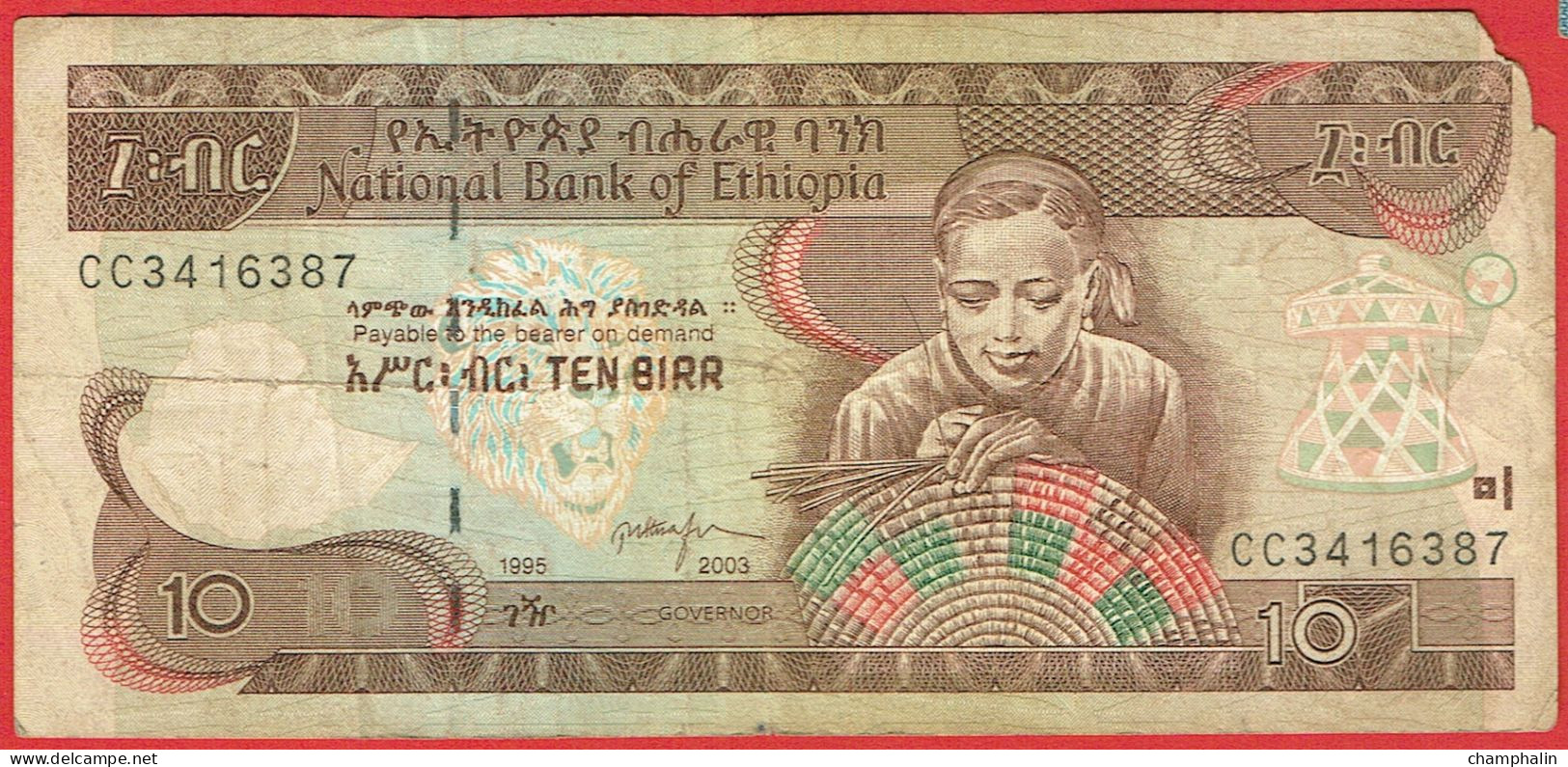 Ethiopie - Billet De 10 Birr - 2003 - P48c - Etiopía