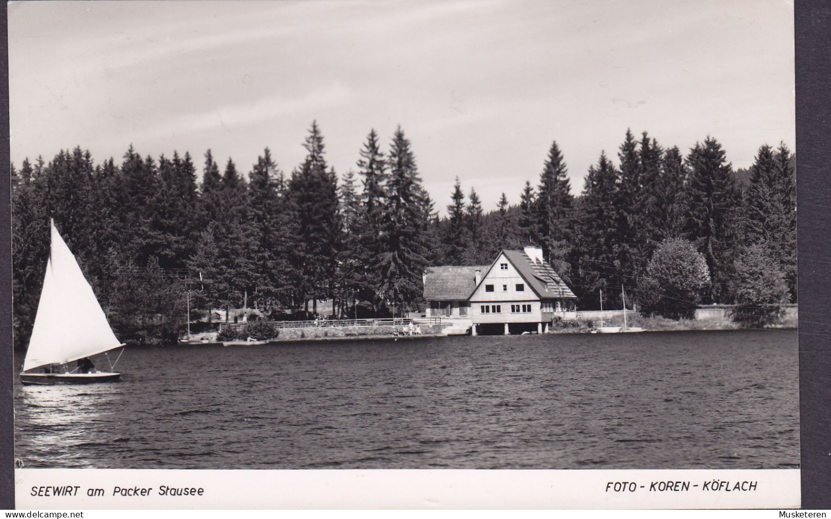 Austria PPC (Gasthaus) Seewirt Am Packer Stausee Foto : Koren - Köflach EDELSCHROTT 1961 Echte Real Photo (2 Scans) - Voitsberg