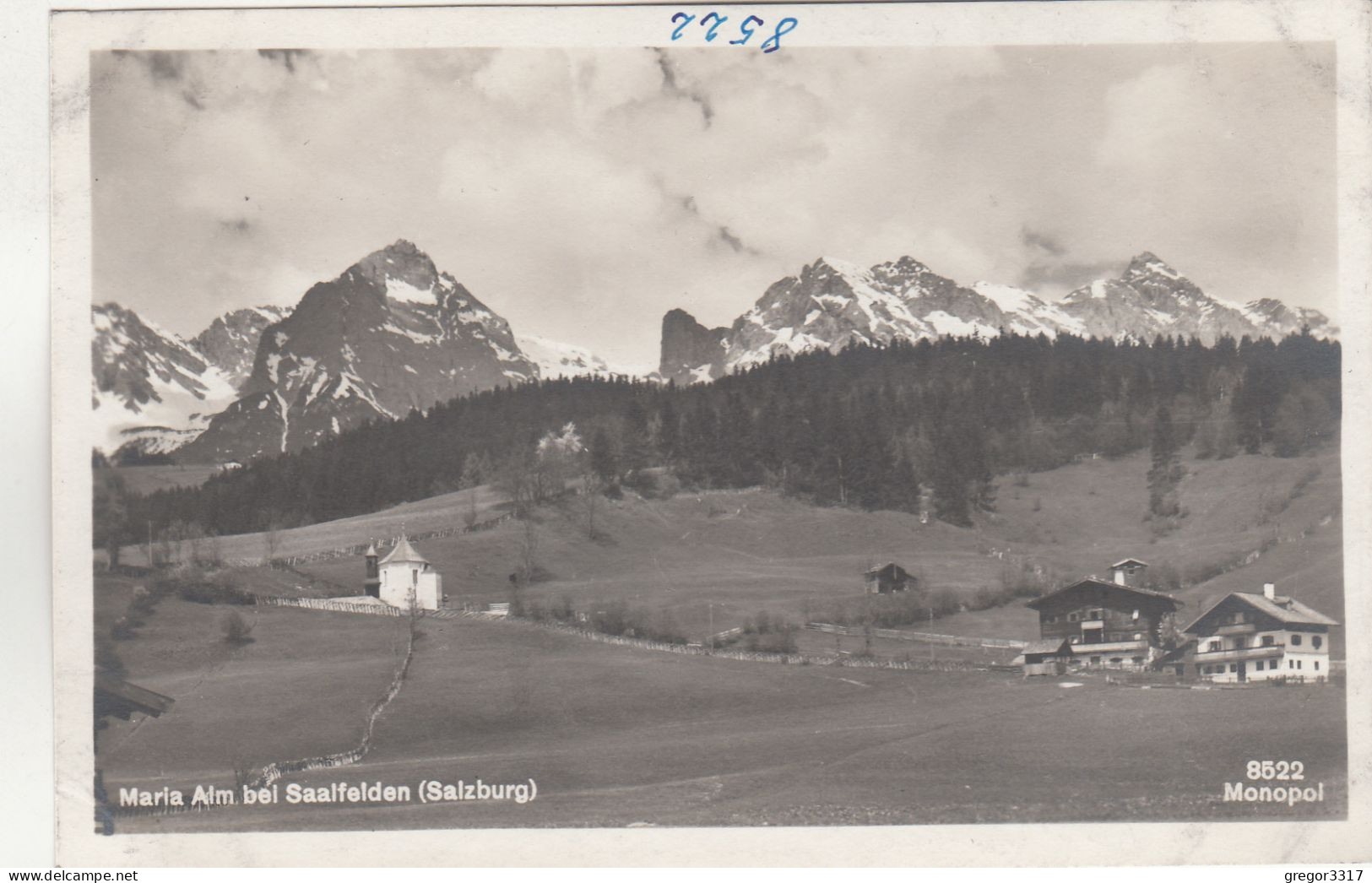 D7361) MARIA ALM Bei SAALFELDEN - FOTO AK Mit Kapelle U. 2 Häusern ALT - Saalfelden