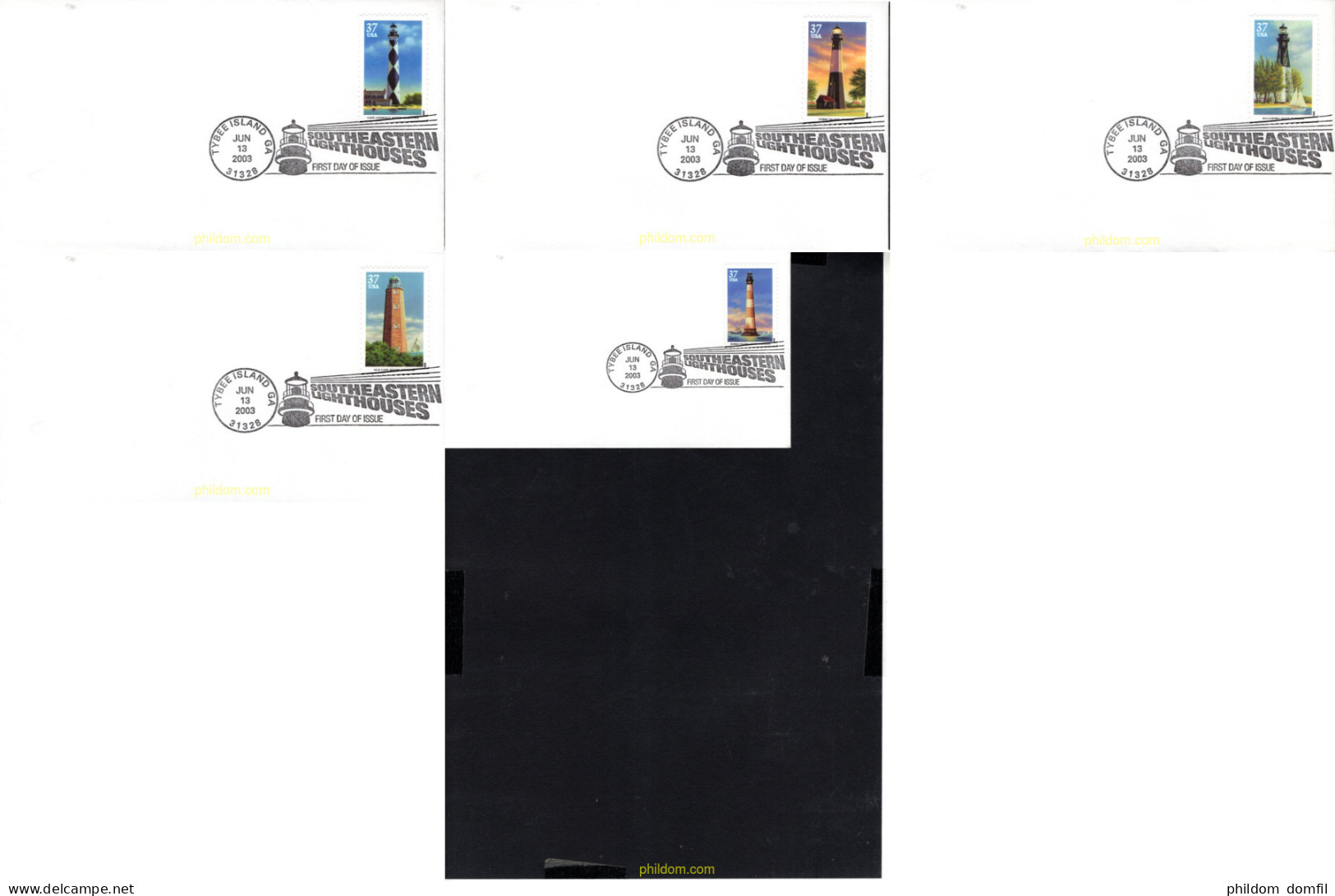 715671 MNH ESTADOS UNIDOS 2003 FAROS DEL SURESTE - Unused Stamps