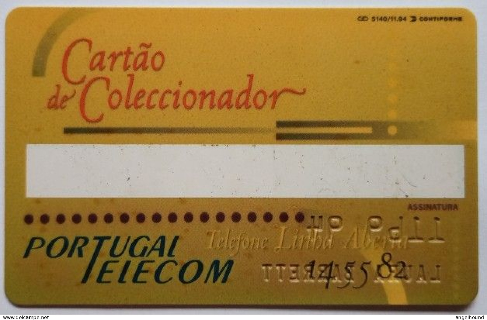 Portugal Telecom Cartao De Colectionador  ( Personalized Collector Card ) - Portugal