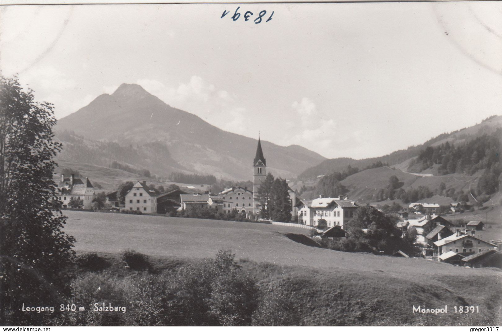 D7370) LEOGANG - Salzburg - Kirche Häuser FOTO AK - Leogang