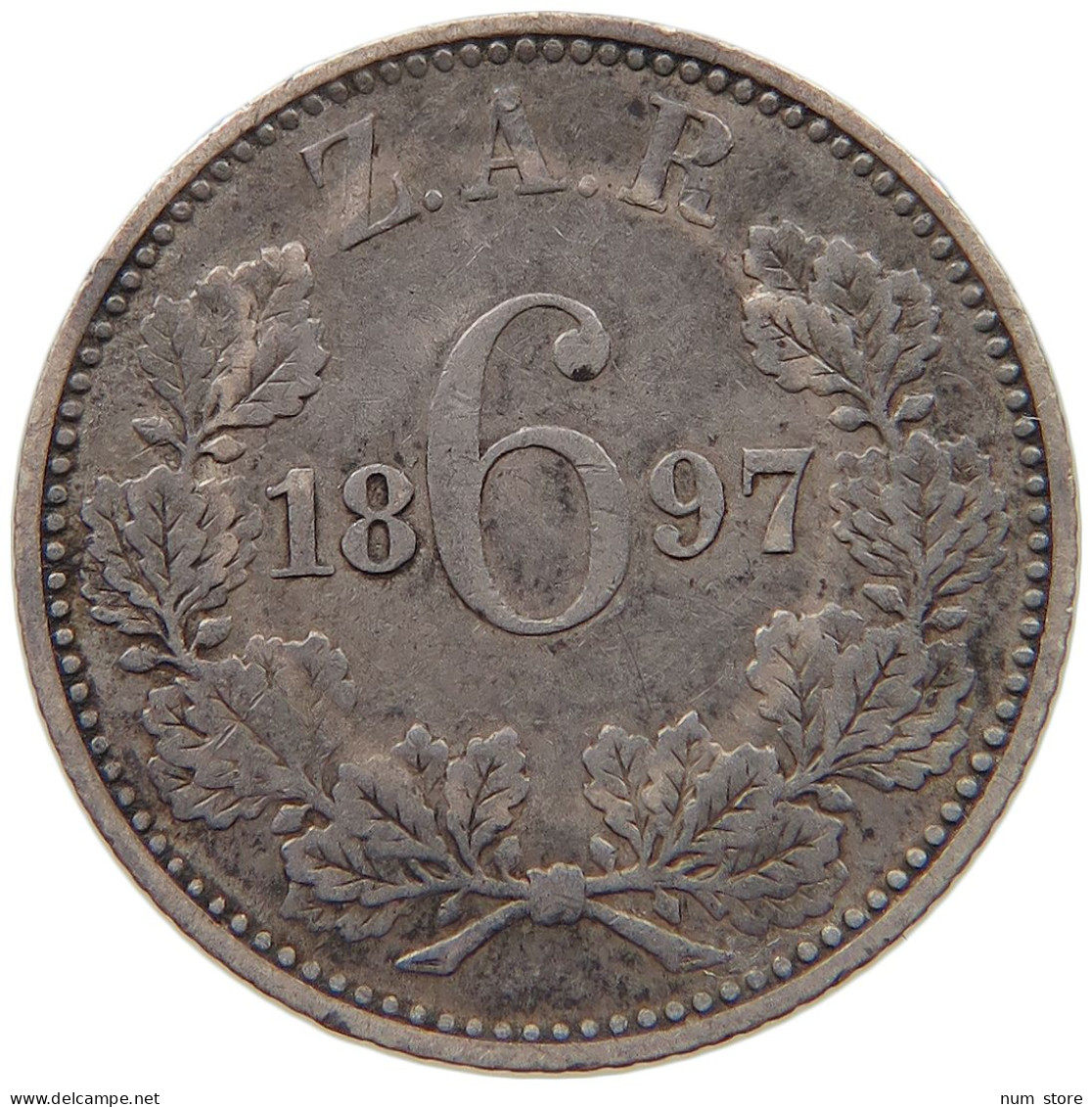 SOUTH AFRICA 6 PENCE 1897  #c045 0219 - Afrique Du Sud