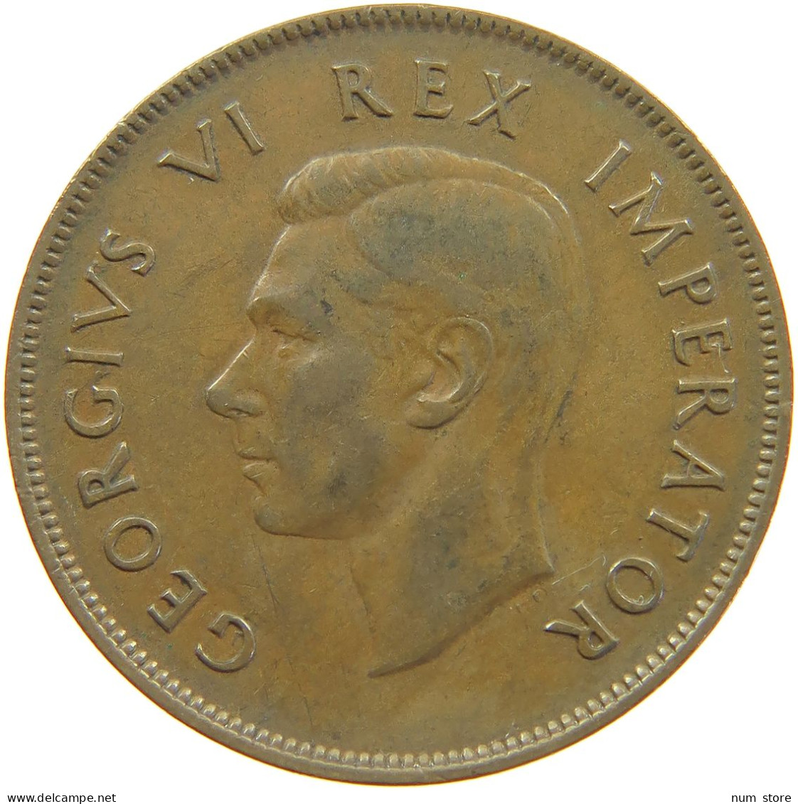 SOUTH AFRICA PENNY 1937 George VI. (1936-1952) #c041 0221 - Afrique Du Sud