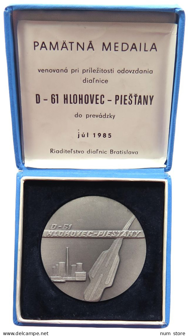 SLOVAKIA MEDAL 1985 HLOHOVEC PIESTANY #sm09 0009 - Eslovenia