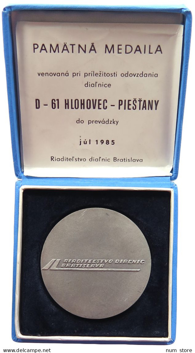 SLOVAKIA MEDAL 1985 HLOHOVEC PIESTANY #sm09 0009 - Slovenia