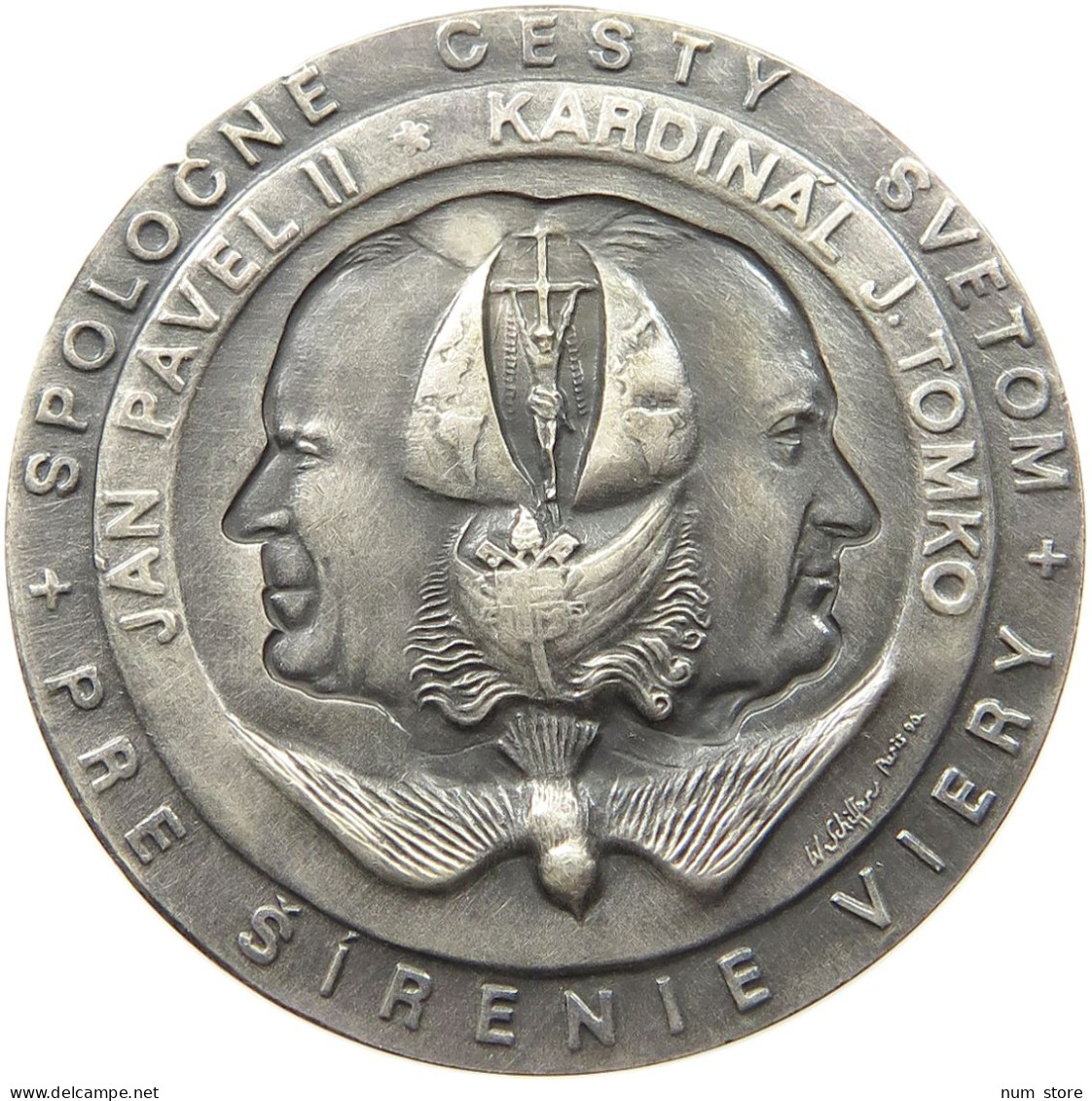 SLOVAKIA MEDAL  JOHN PAUL II. CARDINAL TOMKO #sm05 0411 - Slovénie