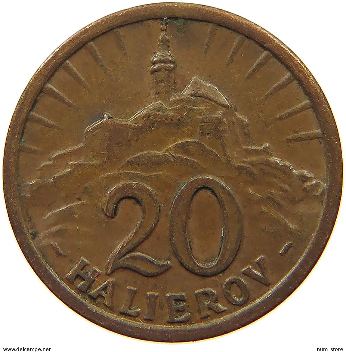 SLOVAKIA 20 HALIEROV 1940  #s078 1043 - Slovaquie