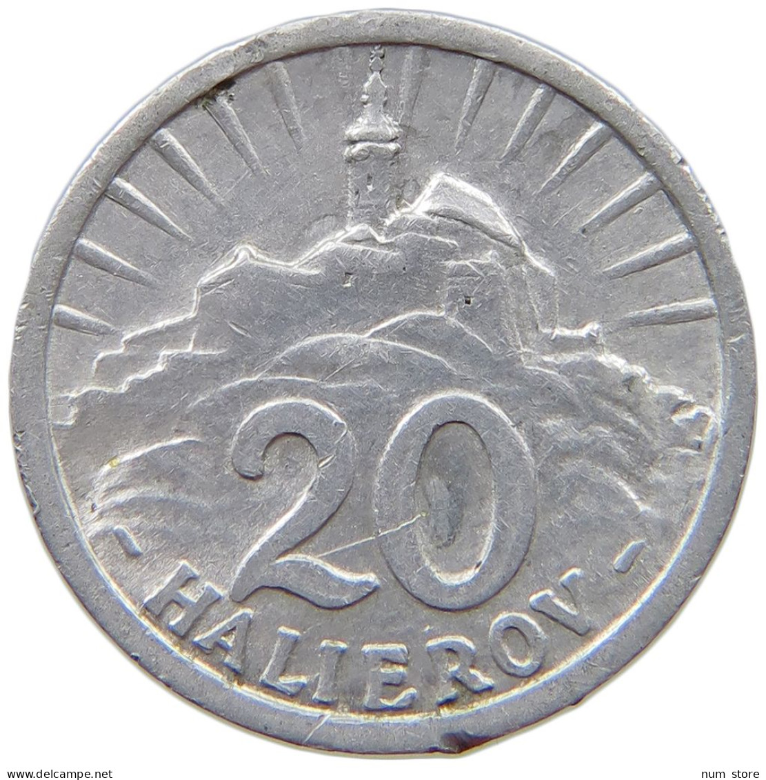 SLOVAKIA 20 HALIEROV 1942  #s074 0247 - Slovakia