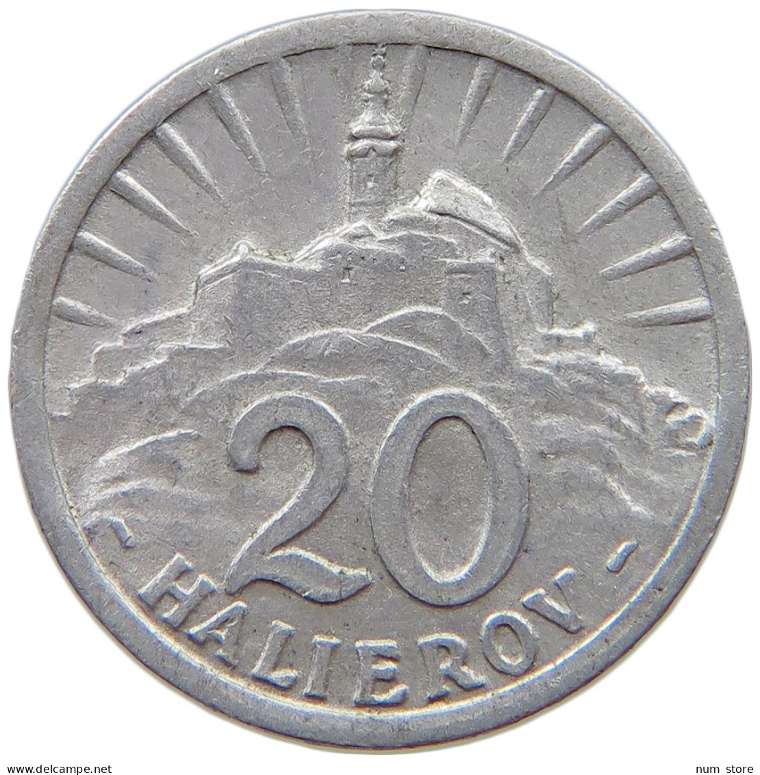 SLOVAKIA 20 HALIEROV 1942  #s074 0239 - Slovakia