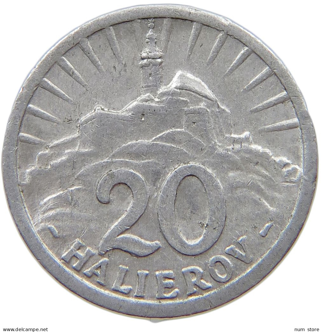 SLOVAKIA 20 HALIEROV 1942  #s074 0229 - Slowakei
