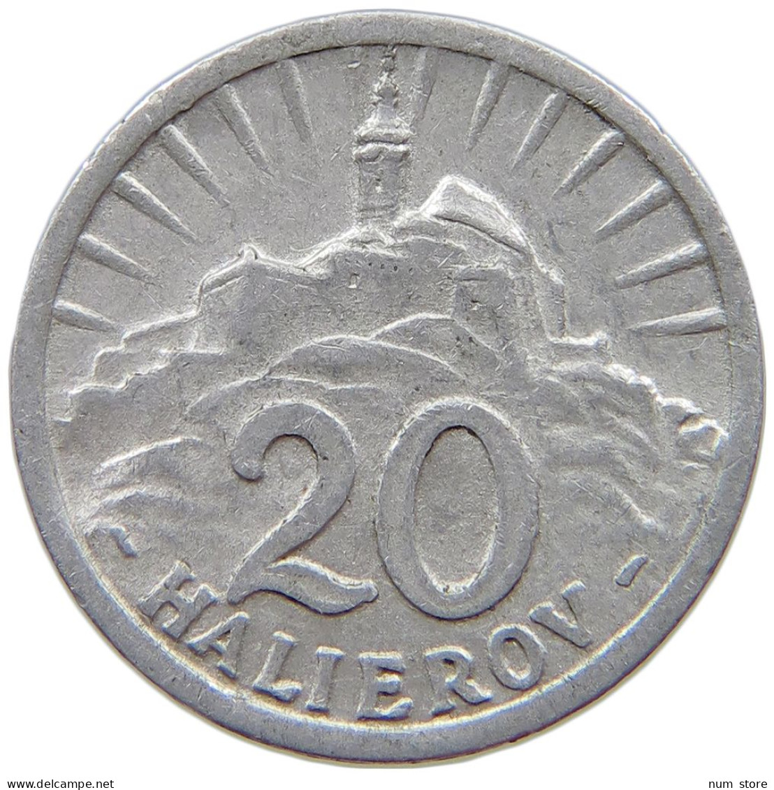 SLOVAKIA 20 HALIEROV 1942  #s074 0219 - Slowakei