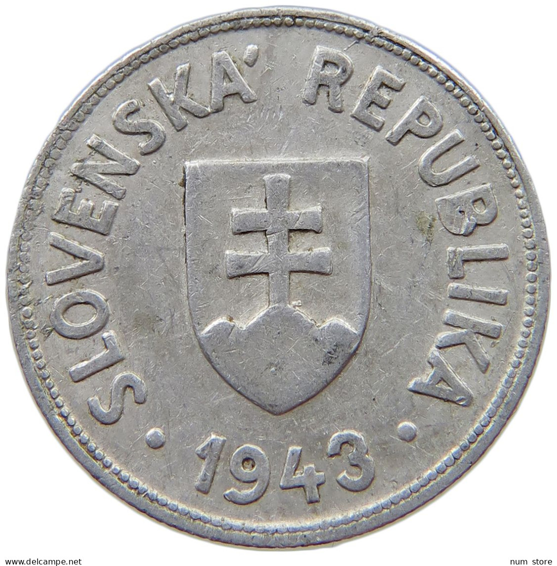 SLOVAKIA 50 HALIEROV 1943  #s074 0191 - Slowakei