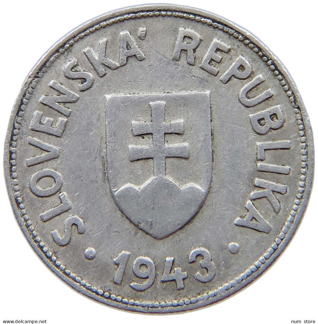 SLOVAKIA 50 HALIEROV 1943  #s074 0179 - Slovakia