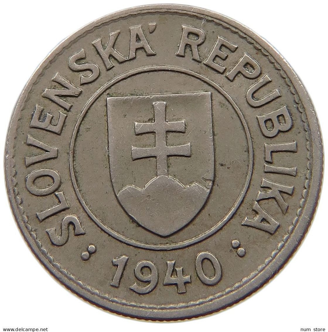 SLOVAKIA KORUNA 1940  #s067 0599 - Slovakia