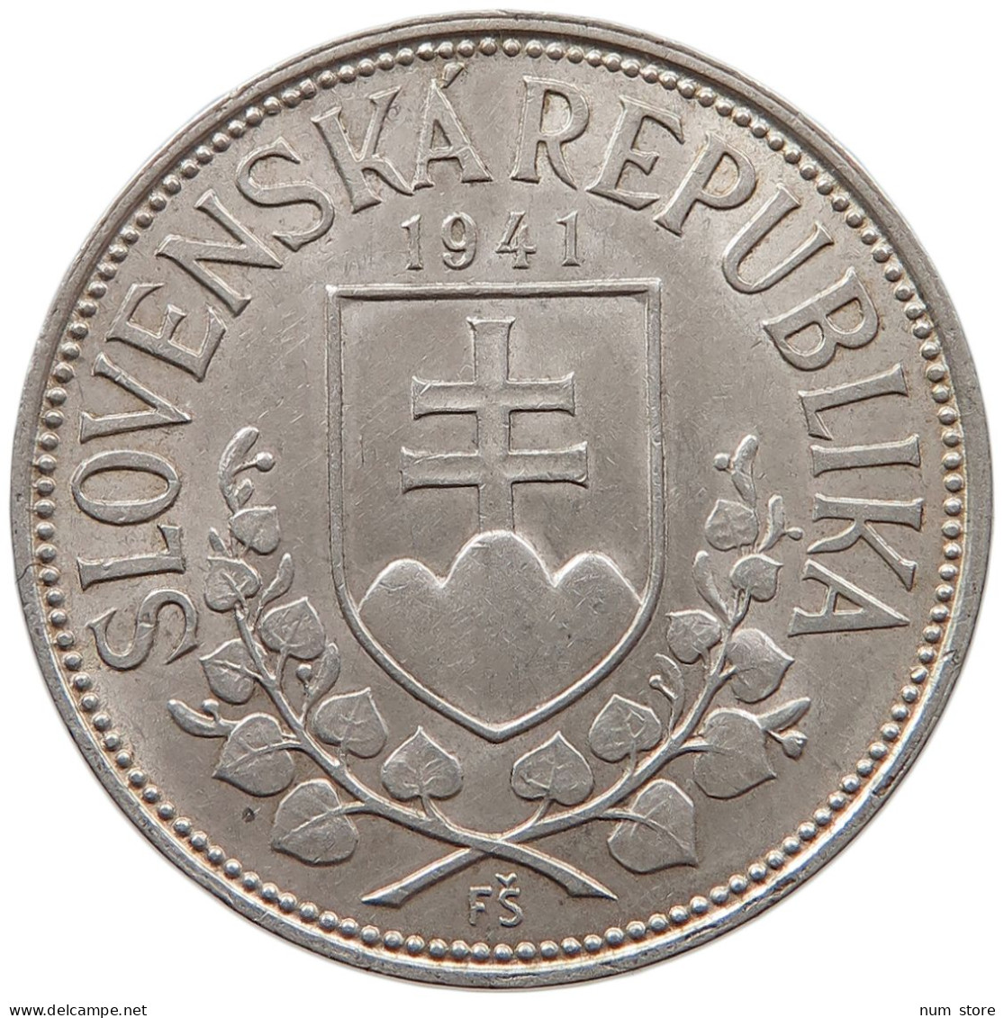 SLOVAKIA 20 KORUN 1941  #s031 0025 - Slowakei