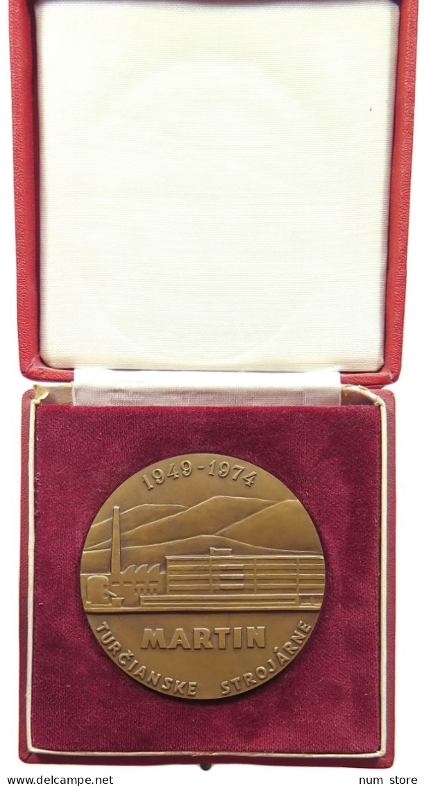 SLOVAKIA MEDAL 1949-1984 TURCIANSKE STROJARNE MARTIN #bs10 0013 - Slowakei