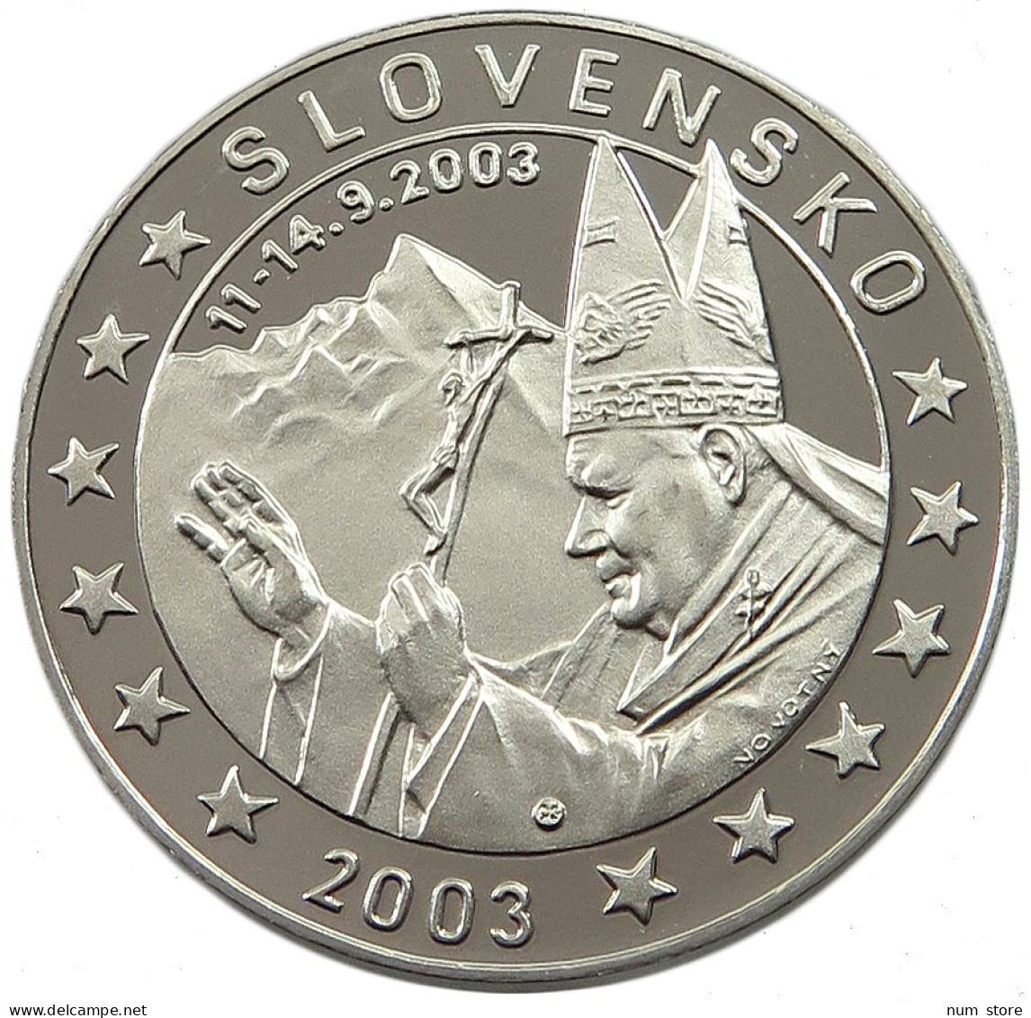 SLOVAKIA MEDAL 2003 PROOF PATTERN #alb030 0127 - Slowakei