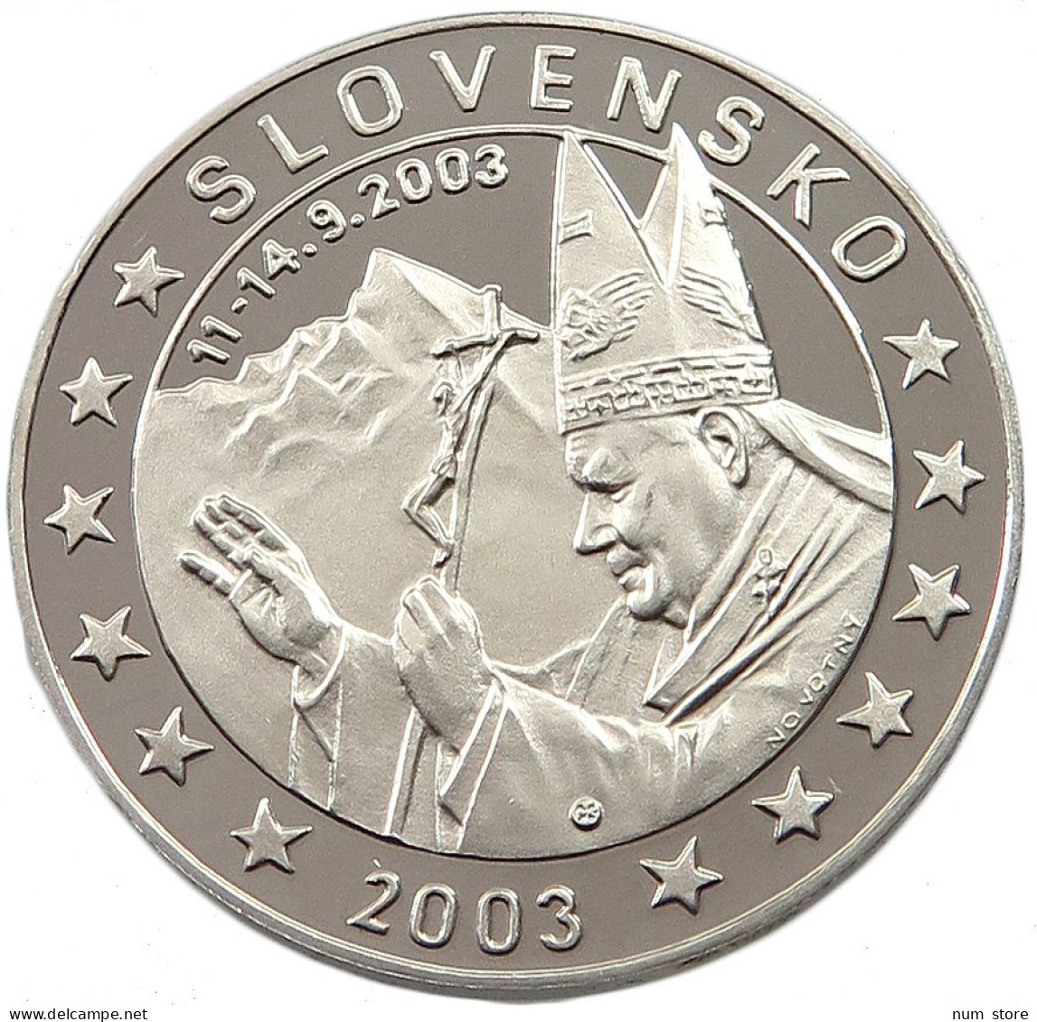 SLOVAKIA MEDAL 2003 PROOF PATTERN #alb030 0123 - Slowakije