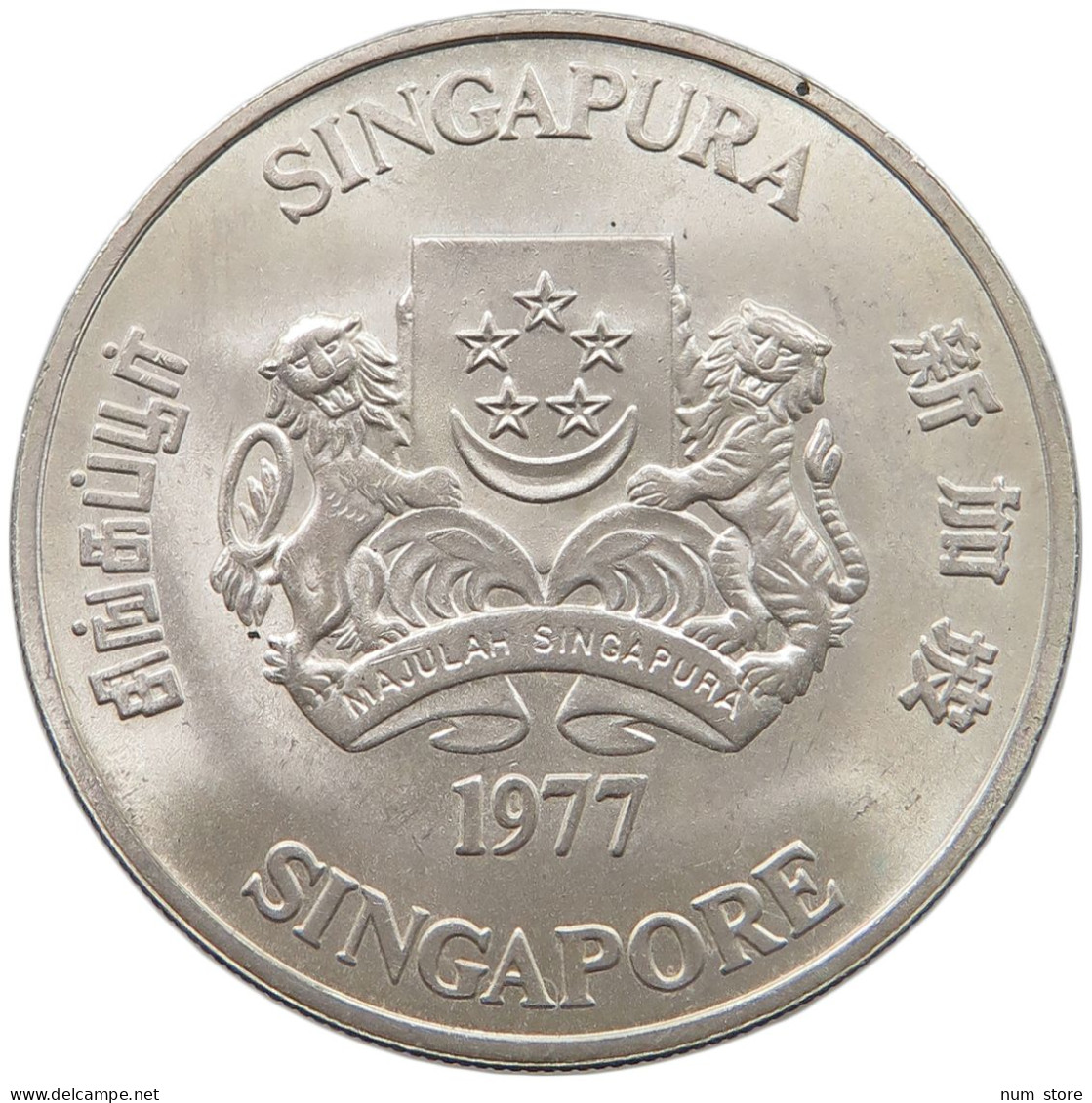 SINGAPORE 10 DOLLARS 1977  #tm7 0543 - Singapour