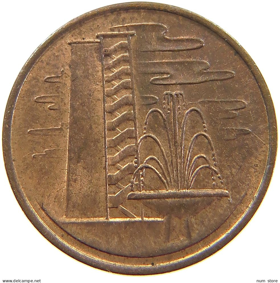 SINGAPORE CENT 1967  #s080 0287 - Singapore