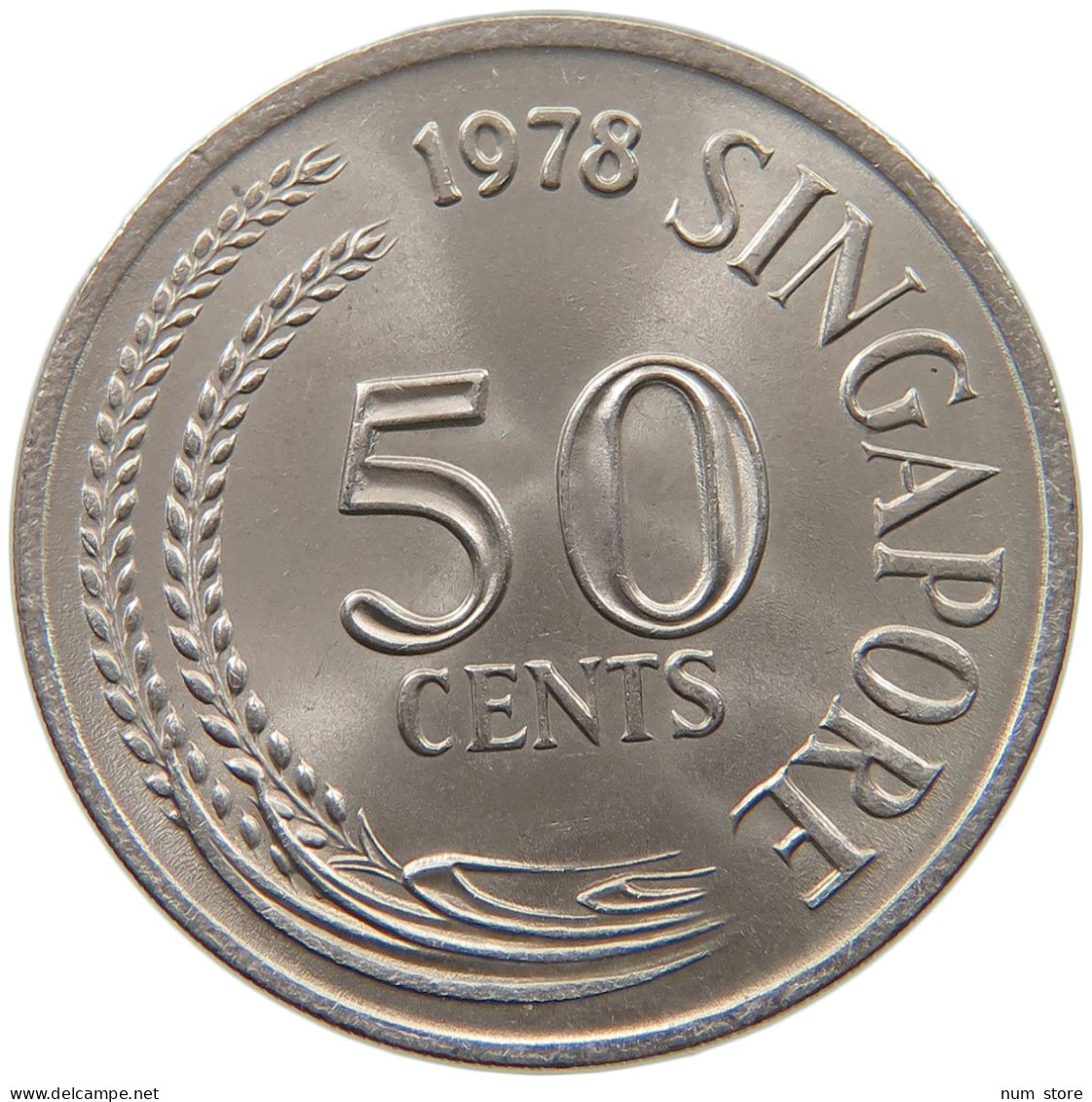 SINGAPORE 50 CENTS 1978  #s065 0097 - Singapour