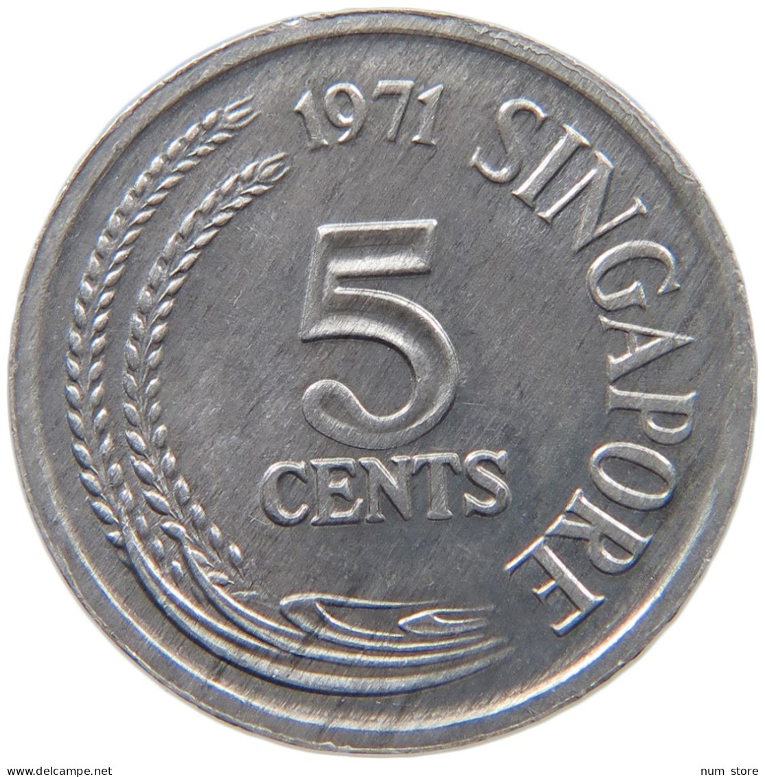 SINGAPORE 5 CENTS 1971  #c040 0807 - Singapore