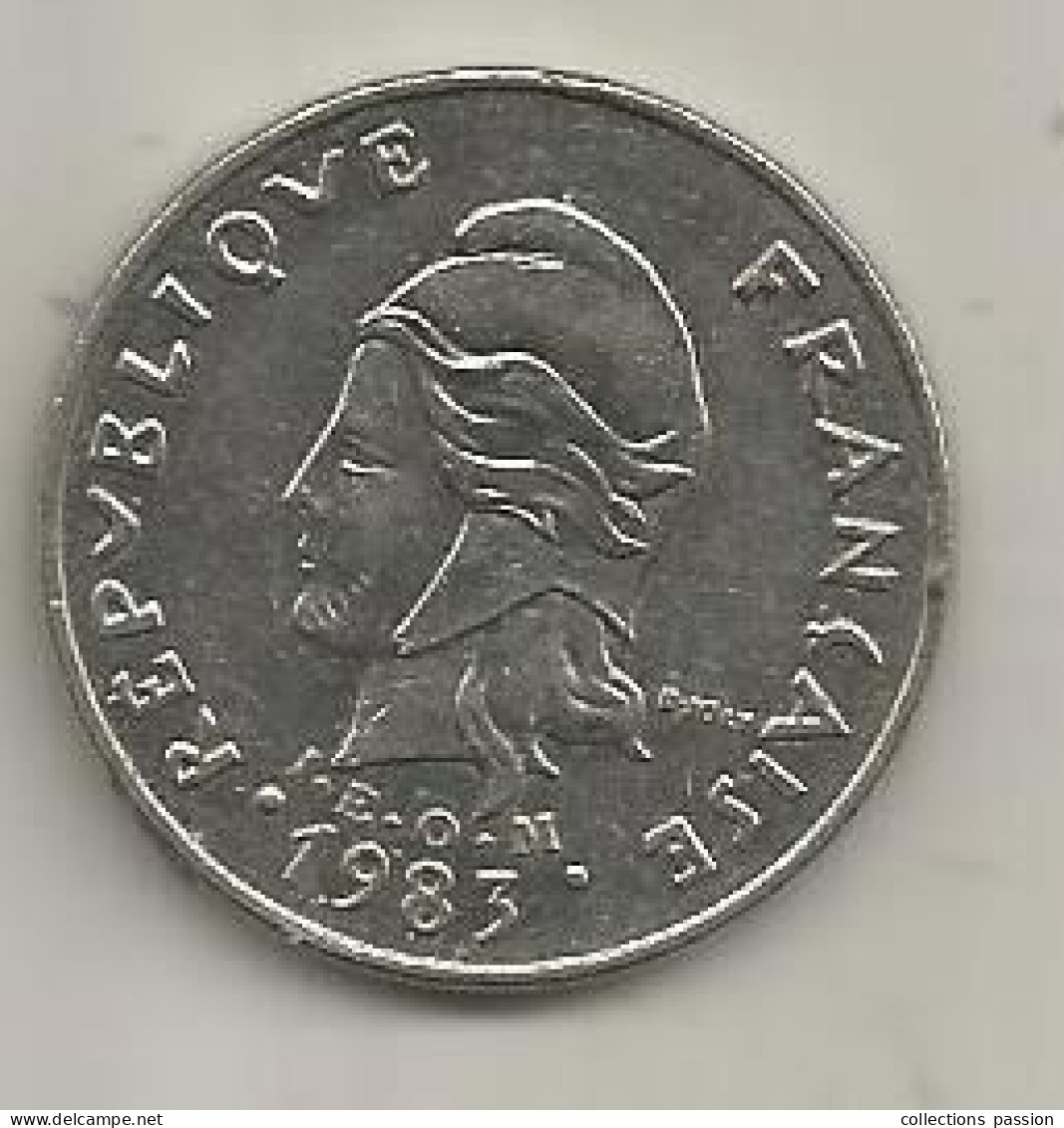 Monnaie, Polynésie Française, 20 Francs, 1983, 2 Scans - Polinesia Francese
