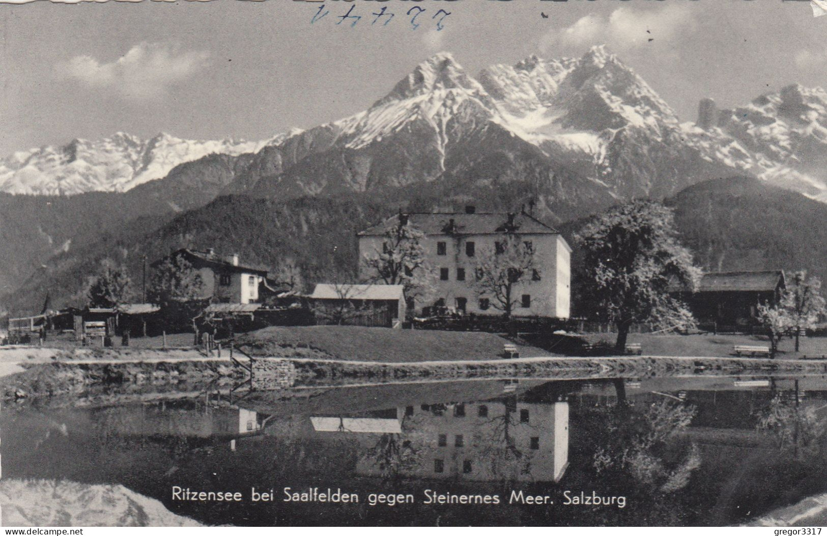 D7380) RITZENSEE Bei SAALFELDEN Gegen Steinernes Meer - Salzburg - S/W FOTO AK - Saalfelden