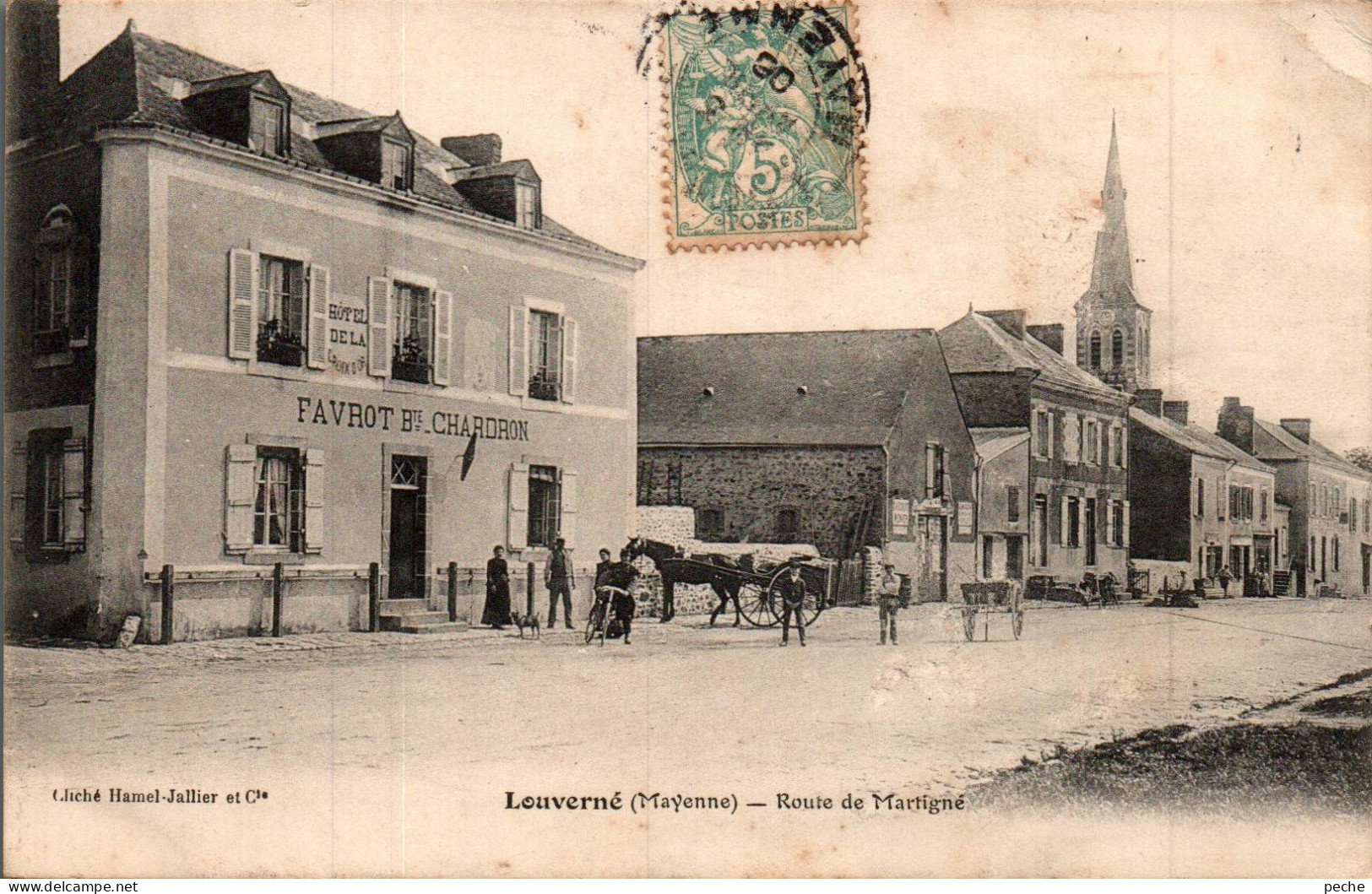 N°115699 -cpa Louverné -route De Martigné- - Louverne