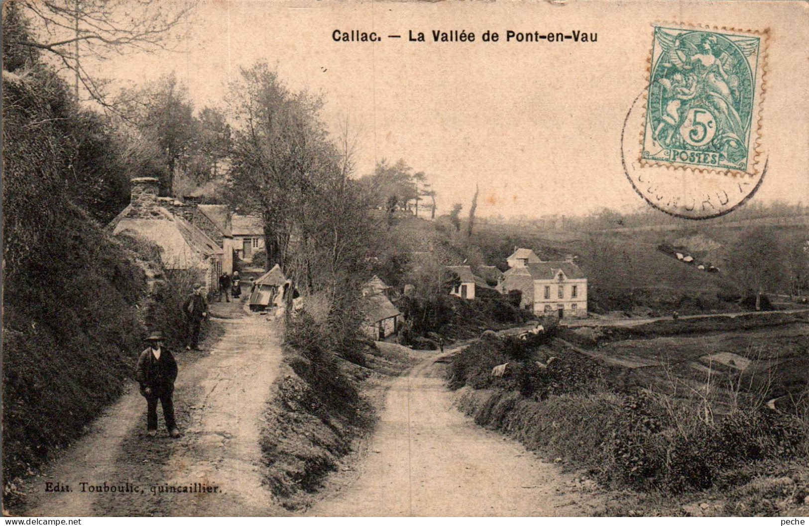 N°115700 -cpa Callac -la Vallée De Pont En Vau- - Callac