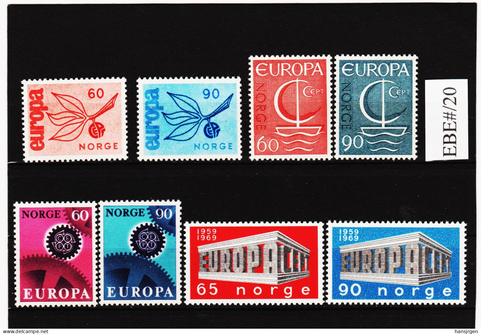 EBE#/20 N O R W E G E N  1965/69  Michl 532/33+547/48+555/56+583/84  ** Postfrisch  ZÄHNUNG SIEHE ABBILDUNG - Unused Stamps