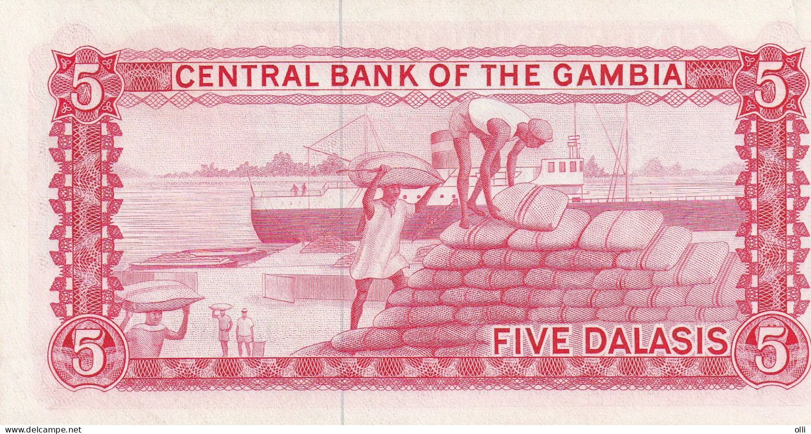 Gambia 5 Dalasi ND/1972-1986 P-5  UNC - Gambia
