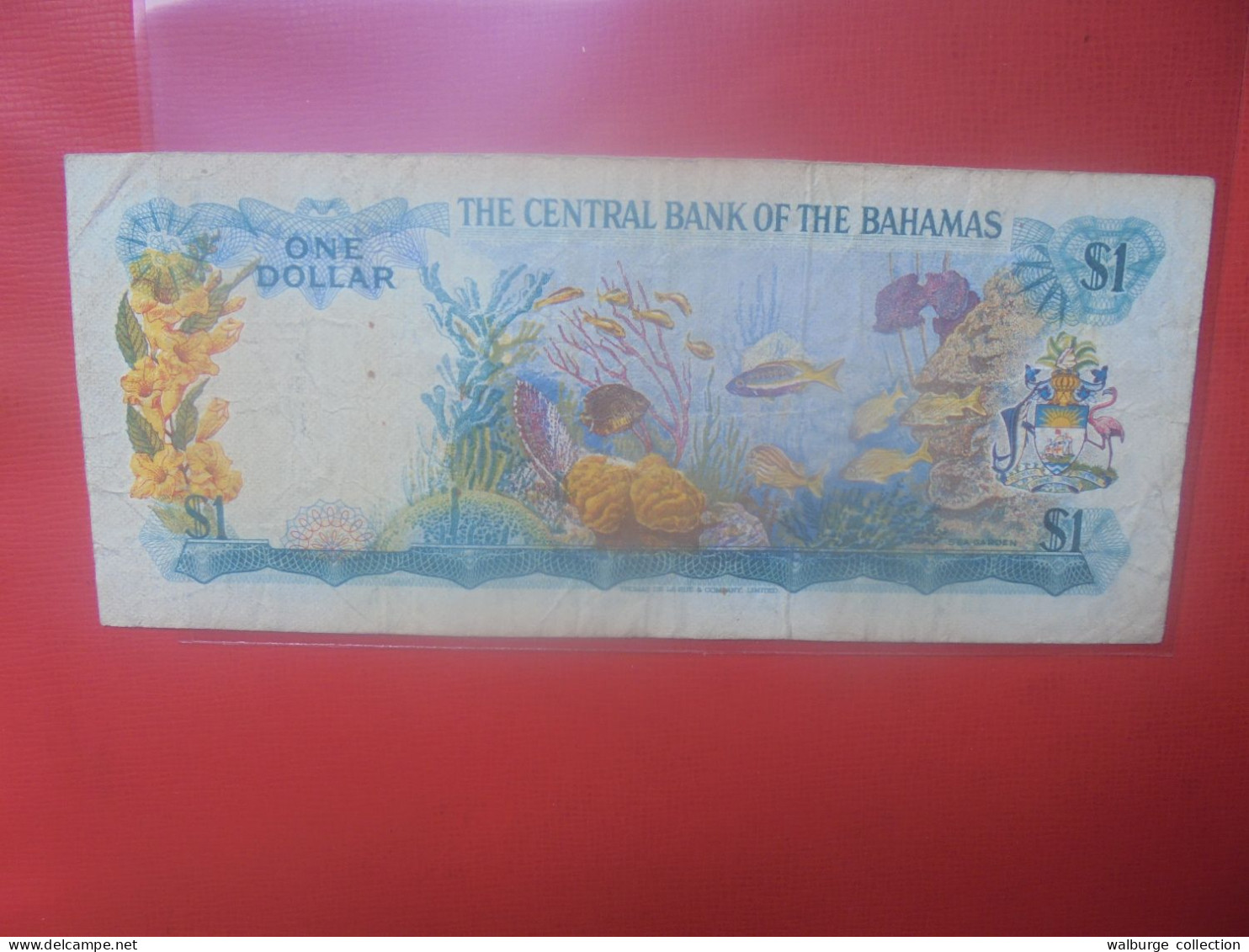 BAHAMAS 1$ 1974 Signature "a" Circuler (B.31) - Bahama's