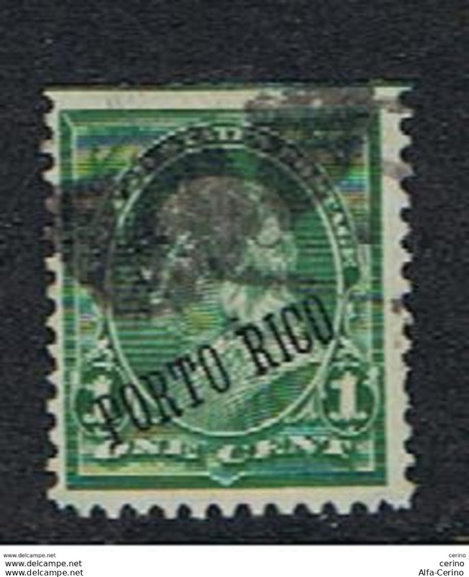 PUERTO-RICO:  1899  OVERPRINT  -  1 C. USED  STAMP  -  YV/TELL. 174 - Puerto Rico