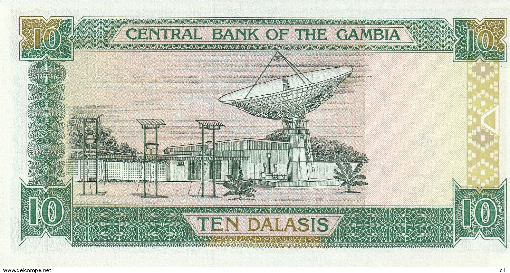 Gambia 10 Dalasi  ND/1991-1995 P-13  UNC - Gambia