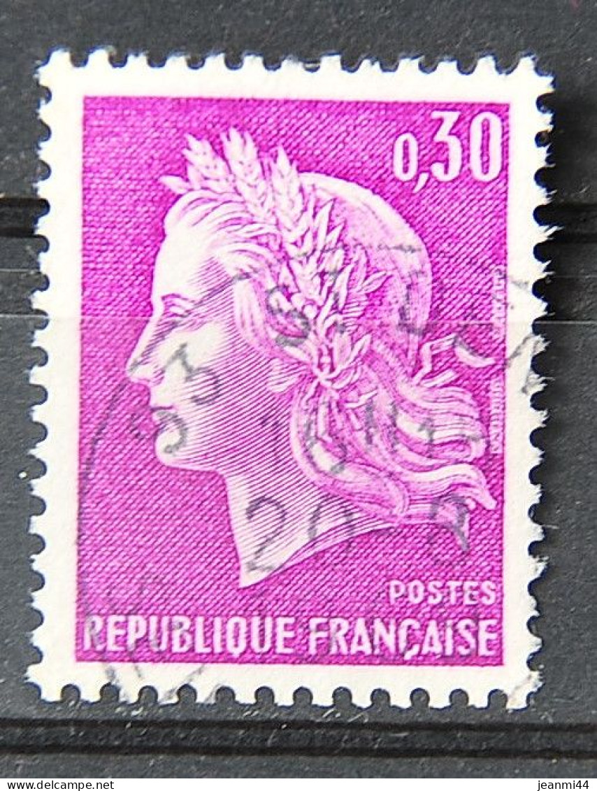 FRANCE 1966 - Marianne De CHEFFER N° 1536 - Papier Teinté ? ! - 1967-1970 Marianne De Cheffer