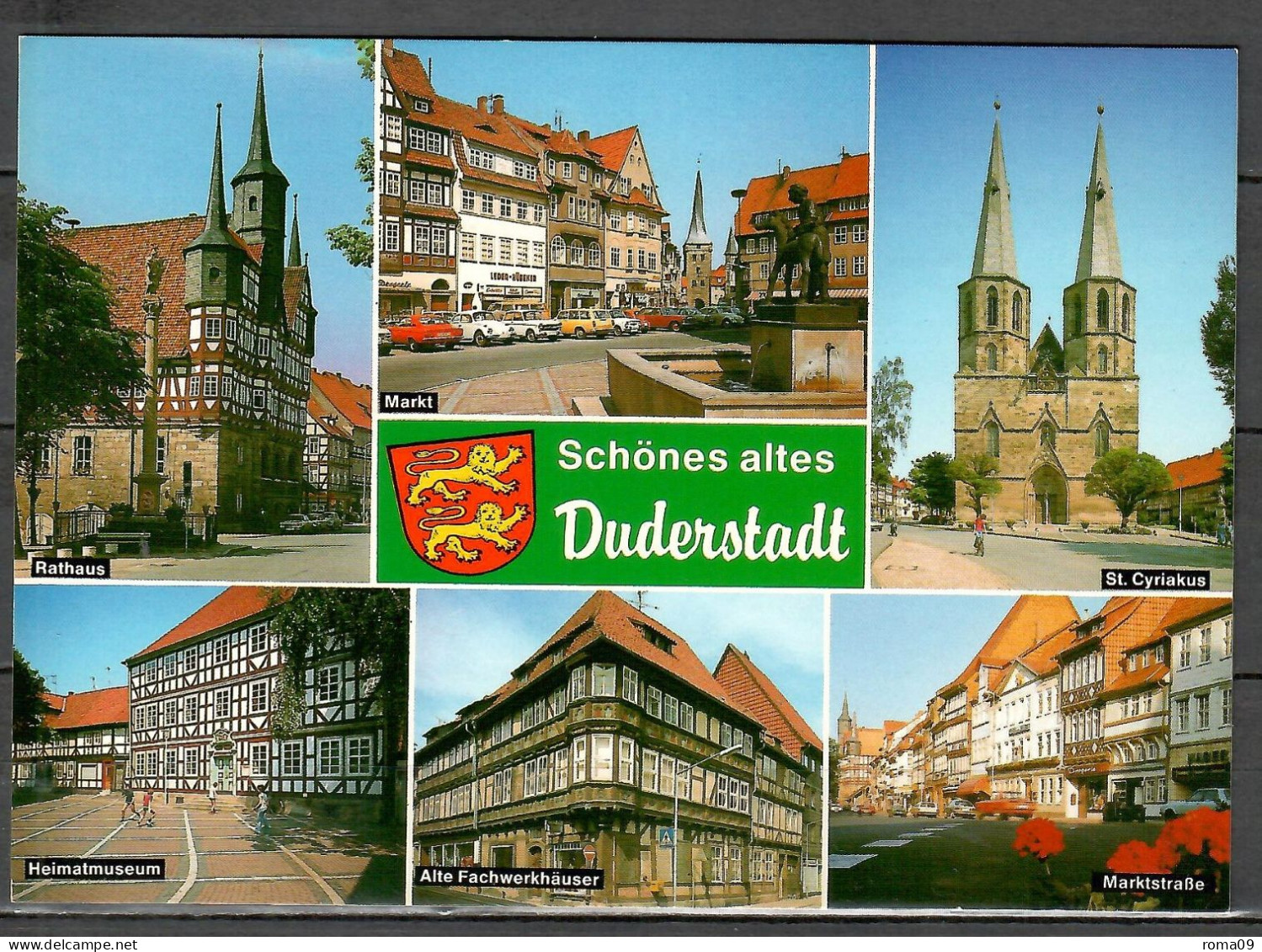 Duderstadt, Rathaus, Markt, St. Cyriakus, Heimatmuseum, Alte Fachwerkhäuser, Marktstraße, B-1242 - Duderstadt