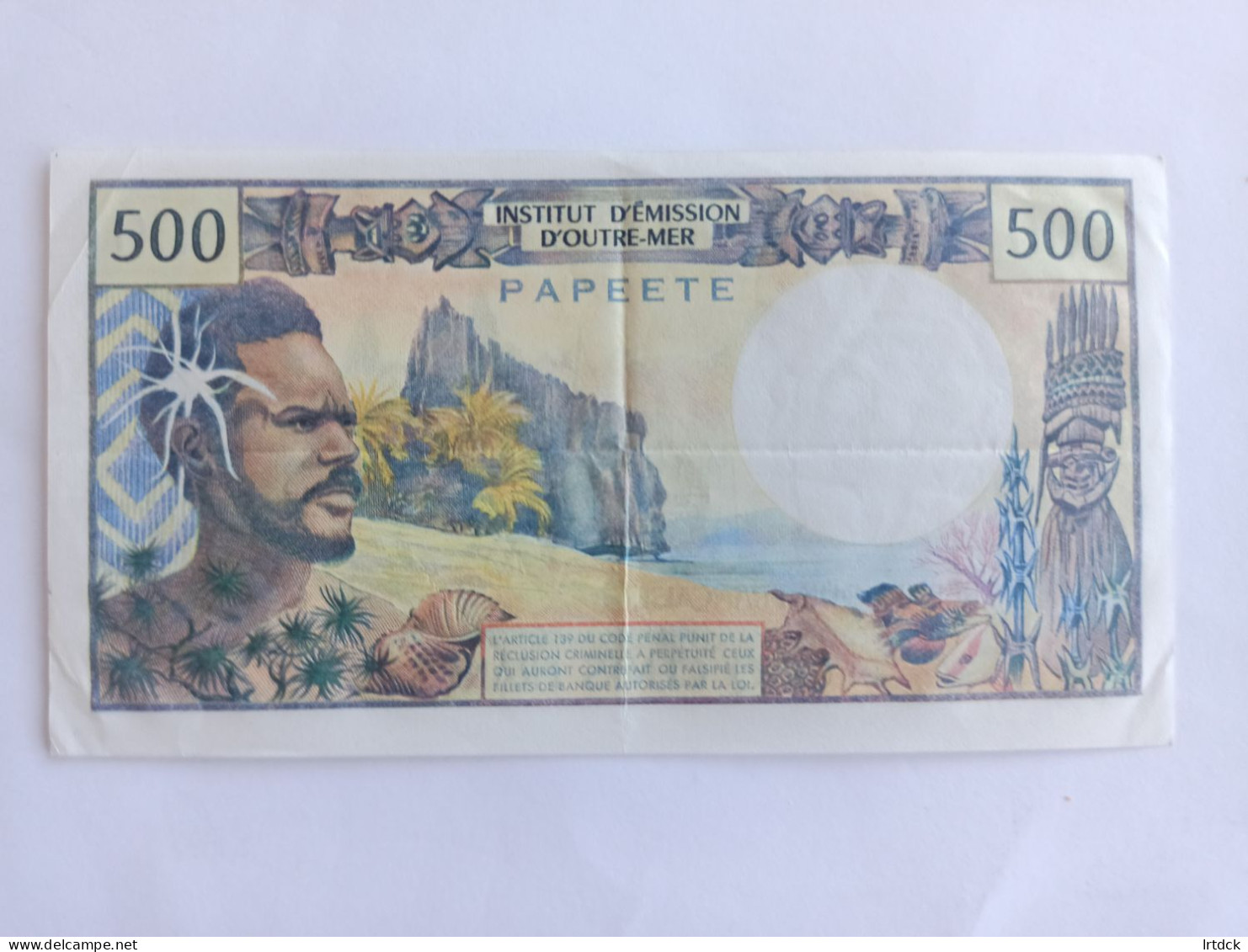 500   Francs Institut D'émission D'outre-mer PAPEETE - Autres & Non Classés