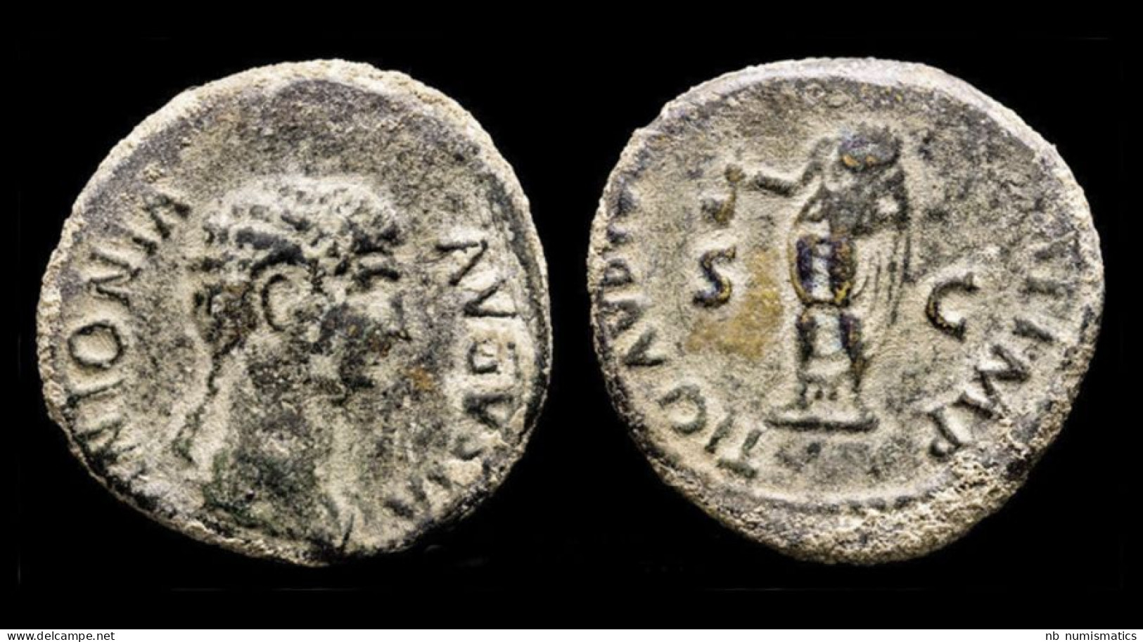 Antonia Minor, Augusta AE Dupondius Claudius Standing Facing - The Julio-Claudians (27 BC Tot 69 AD)