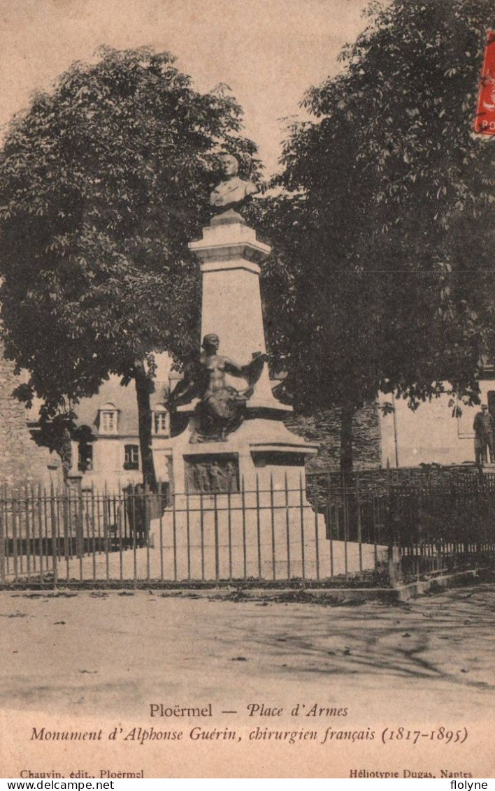 Ploërmel - Place D'armes - Monument D'alphonse Guérin - Ploërmel