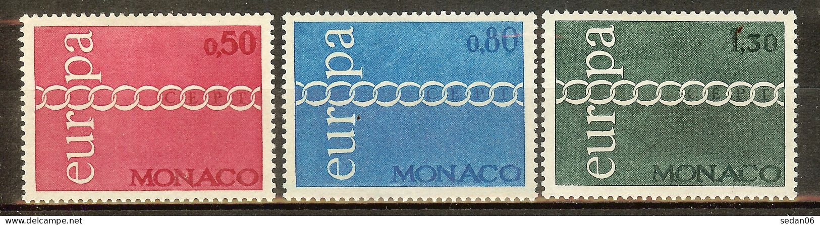 MONACO N°863/865* (Europa 1971) - COTE 16.00 € - 1971