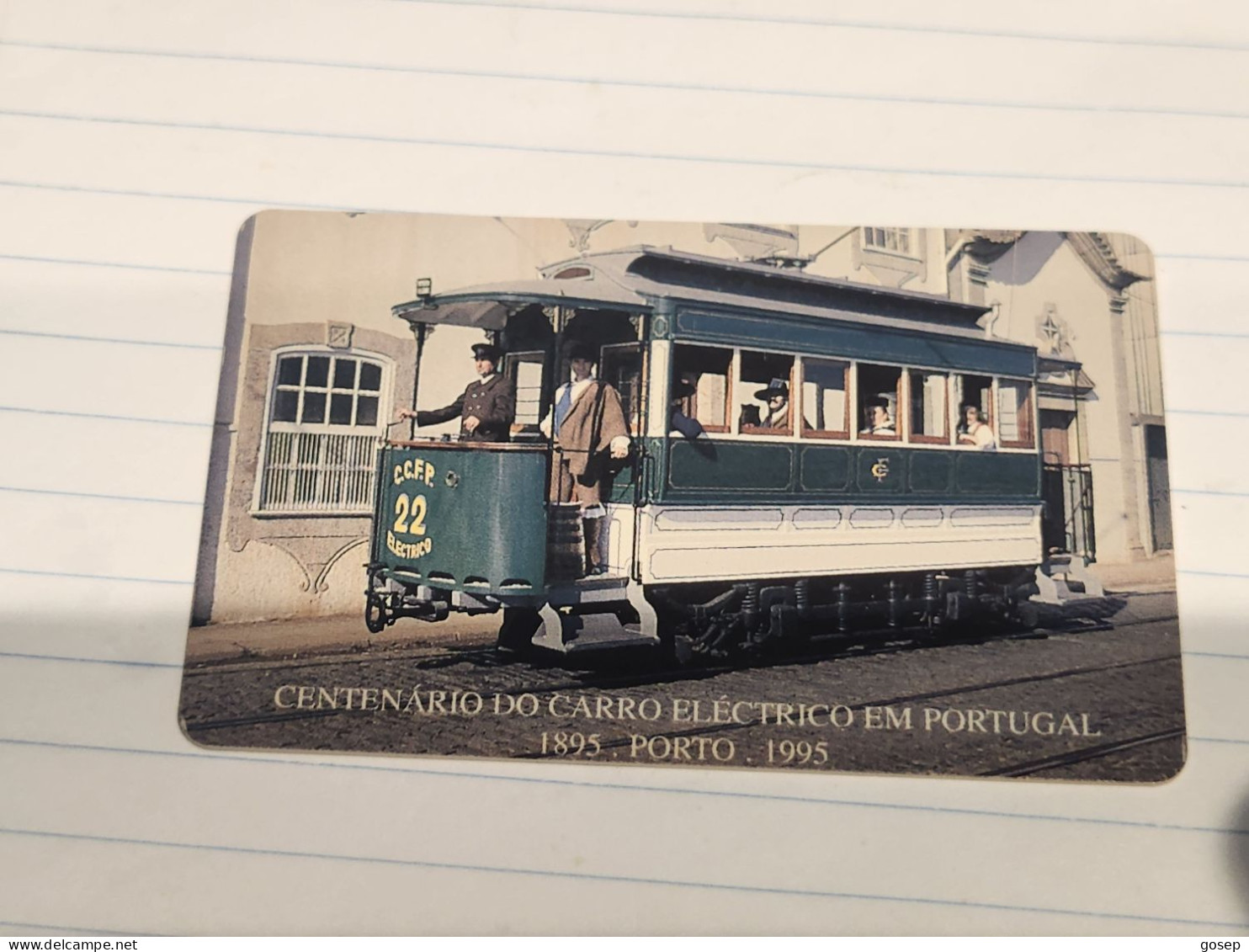PORTUGAL-(PT088)-Carro Eléctrico-(4)-(50units)-(1.5.1996)-(tirage-50.000)(C  04657510)-good Card+1card Prepiad Free - Portugal