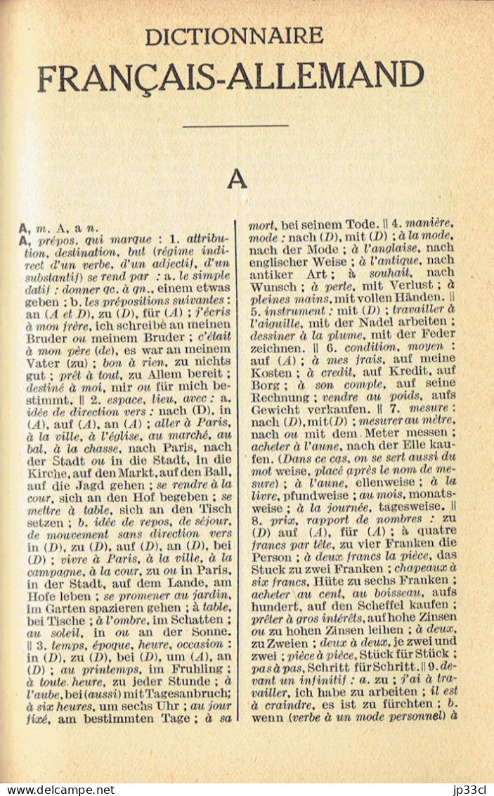 Rotteck, Kister Dictionnaire Allemand-Français - Français-Allemand (Garnier, Paris - Brepols, Turnhout) - Dictionnaires