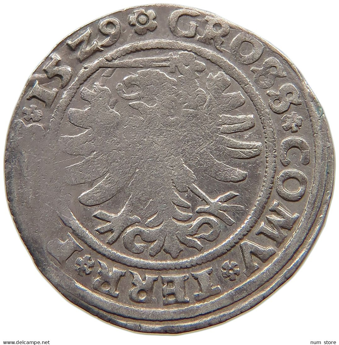 POLAND GROSCHEN 1529 Sigismund I. 1506-1548. #c058 0157 - Pologne