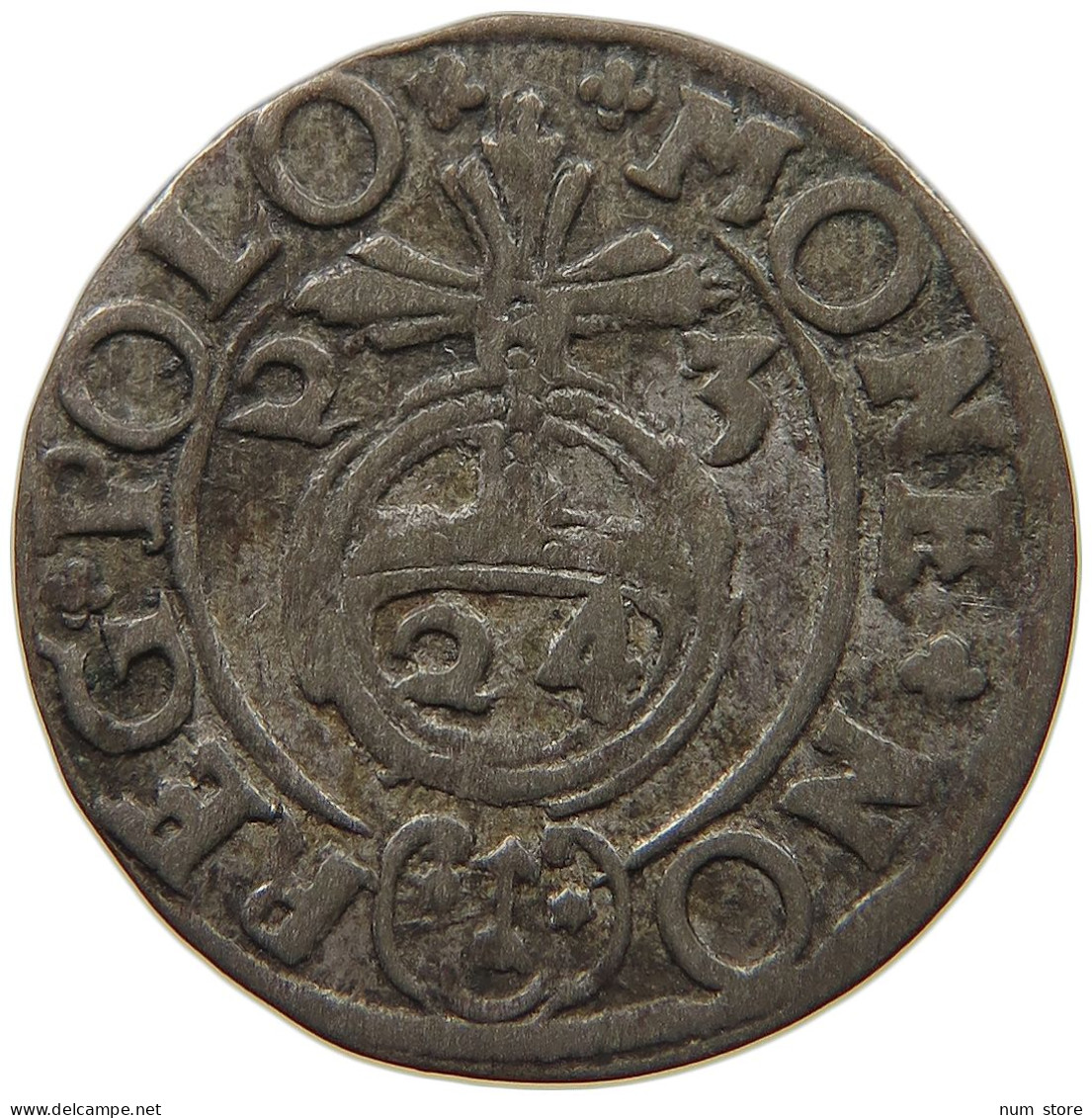 POLAND POLTORAK 1/24 TALER DREIPÖLKER 1623 Sigismund III (1587-1632) #c039 0347 - Pologne