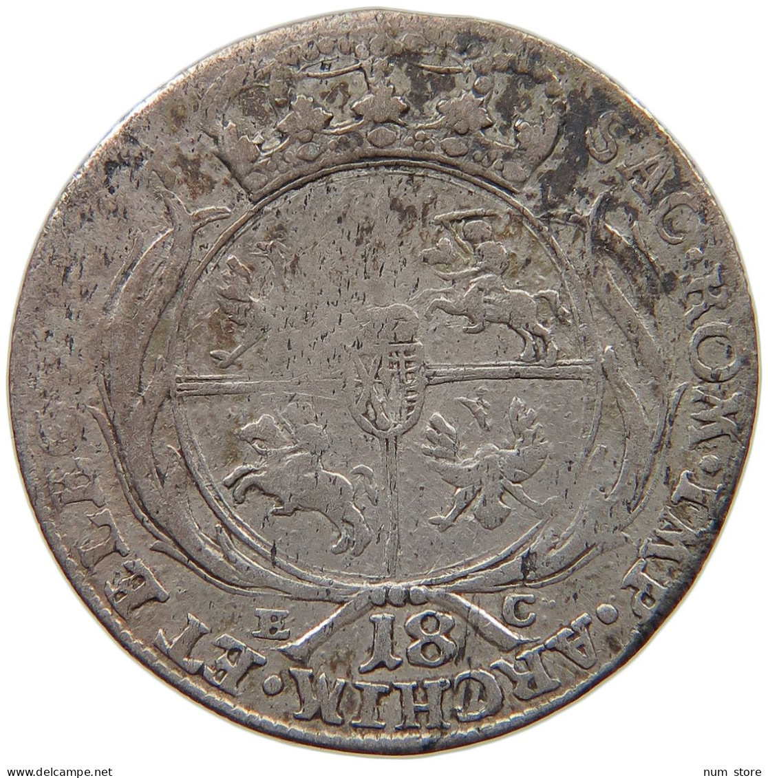 POLAND 18 GROSZY ORT  August III 1733-1763 #c028 0181 - Pologne