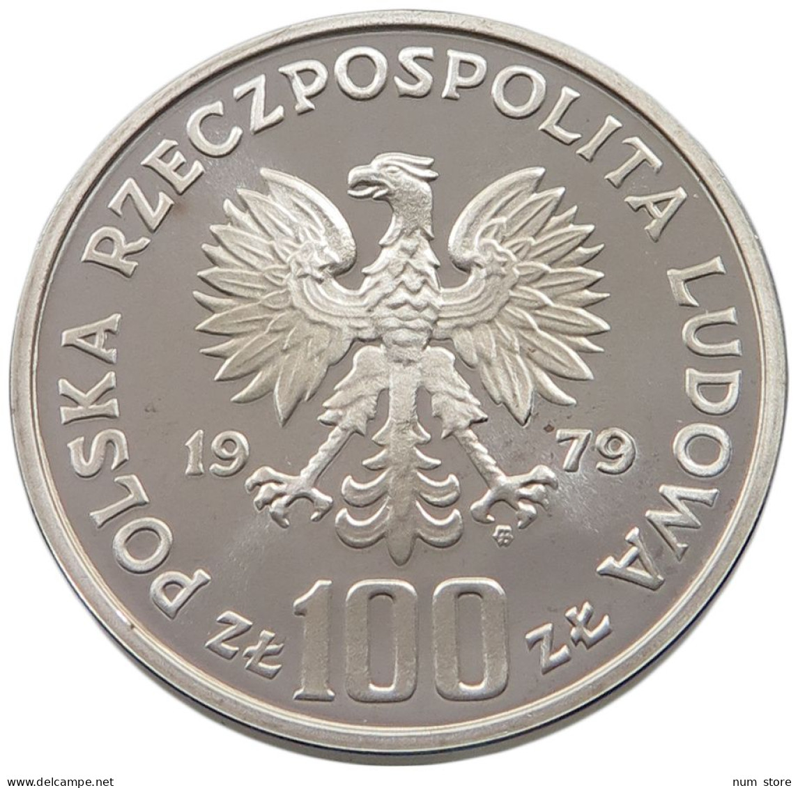POLAND 100 ZLOTYCH 1979 WIENIAWSKI #alb038 0215 - Pologne